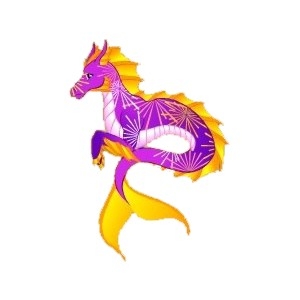 Purple Firework Hippocamp